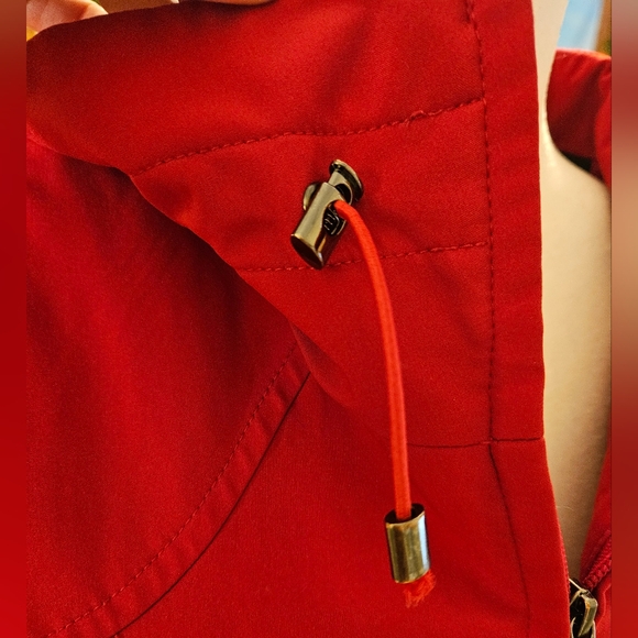 Kristen Blake Red Raincoat - Picture 5 of 13